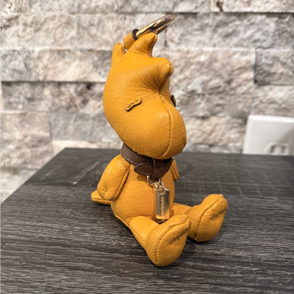 Coach x Peanuts Woodstock collectible Leather Keychain charm
